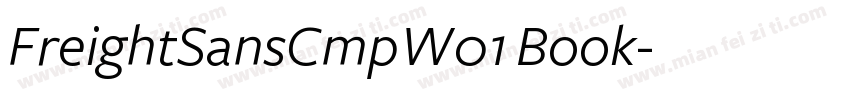 FreightSansCmpW01 Book字体转换